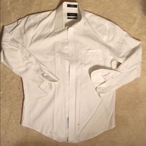 Nordstrom white button down dress shirt.